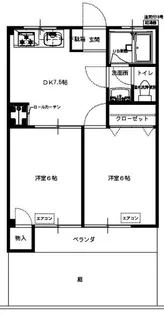 カーサアゼリア【1階】の間取り