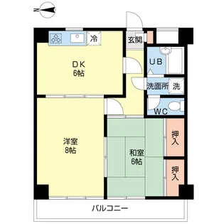 セザール弘明寺【1階】の間取り