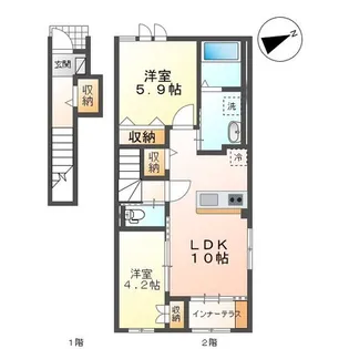 ロビンIII【2階】の間取り