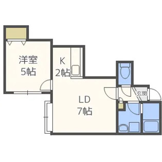 フロンティア藤野【2階】の間取り