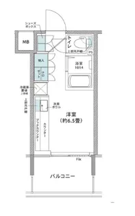 コムレジ赤羽 学生棟【4階】の間取り