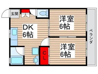 メイプルハイツ【2階】の間取り