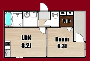 Fujipalace瓜生堂III番館【2階】の間取り