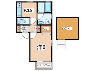 ビュー大倉山【2階】の間取り