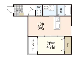 アドバンス南観音【2階】の間取り