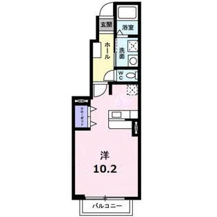 ジェルメI【1階】の間取り