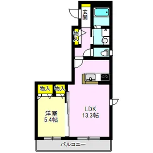 クリアレーブ【2階】の間取り