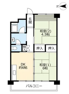 UR郡山駅前【4階】の間取り