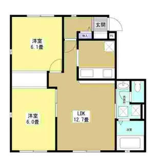 シャガハウスII【1階】の間取り