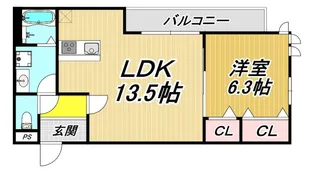 プラザエミネンス【1階】の間取り