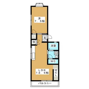 メゾン・ド・アルブル【3階】の間取り