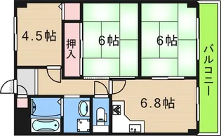 ウイングス21【8階】の間取り