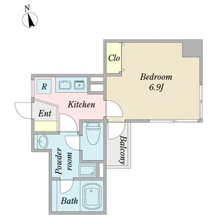 T.c門前仲町【5階】の間取り