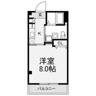 山王町マンション【1階】の間取り
