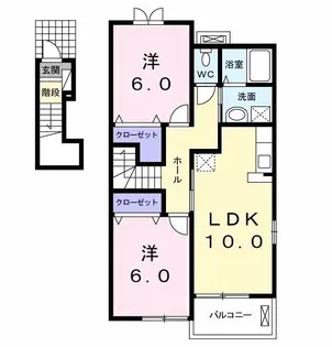 プリムローズ【2階】の間取り