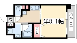 ルーヴェンブルン豊津【3階】の間取り