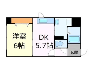 プライムアーバン大通公園II【3階】の間取り