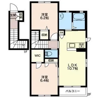 セルシャンプA【2階】の間取り