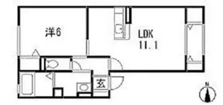 クレストパル【1階】の間取り