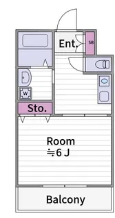 ラパンジール森之宮【2階】の間取り