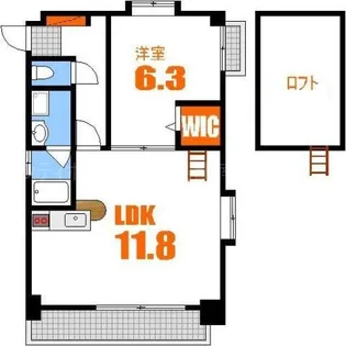 アヴェニール荒神【3階】の間取り