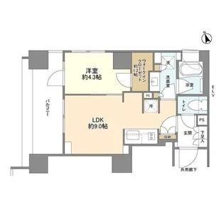パークリュクス虎ノ門【2階】の間取り