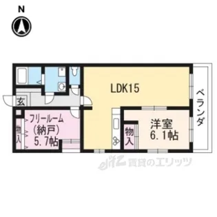 サクシード宝ヶ池【2階】の間取り