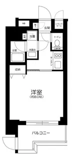 プレール・ドゥーク門前仲町II【1階】の間取り