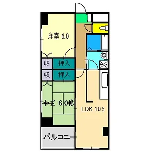 第II瀬戸ハイツ【4階】の間取り