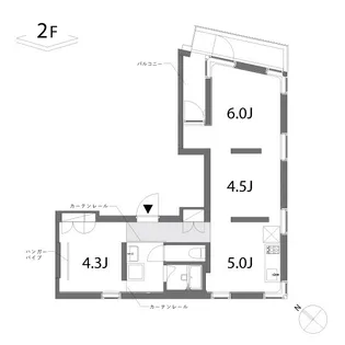 シモメアパートメント【2階】の間取り