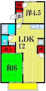 ハイツアラキ【1階】の間取り