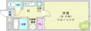 泉崎ハイツY【2階】の間取り