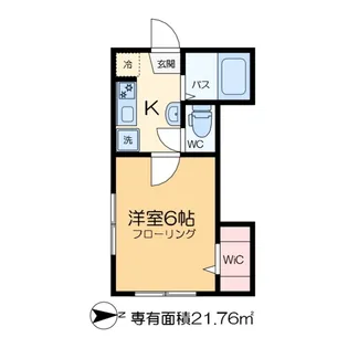 黒田メゾン【1階】の間取り