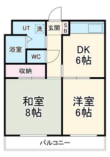 マンショングリーンフィールド【2階】の間取り