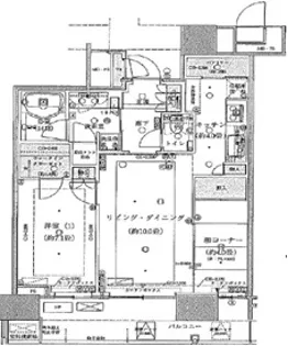 THE TOYOSU TOWER【23階】の間取り