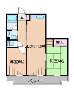 ヴィラオアシス【1階】の間取り