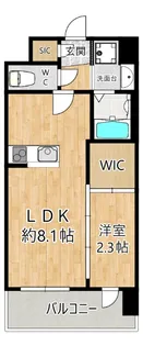 セレニテ十三ミラク【12階】の間取り