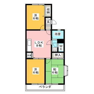 コージーコート【1階】の間取り