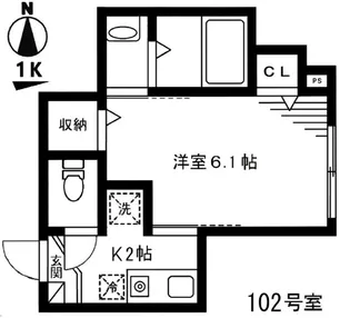 プランドール王子神谷【1階】の間取り