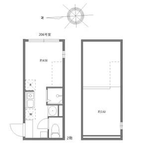 マルバ北赤羽【2階】の間取り