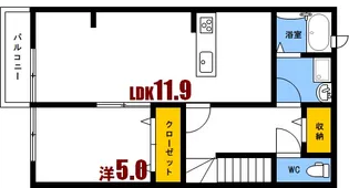 テラス青崎【2階】の間取り