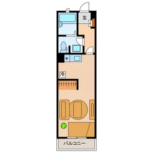 フォンスオストレア住吉【2階】の間取り