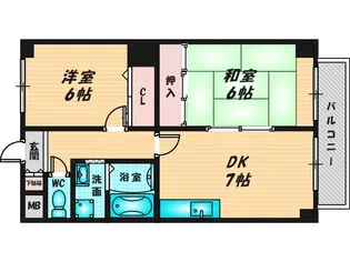 吉鴻ハイネスIII【2階】の間取り