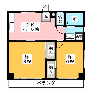 レヂデンス鈴木 B【3階】の間取り