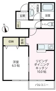 パルク・フルール B棟【1階】の間取り