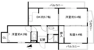 青葉丘ハイツ【2階】の間取り