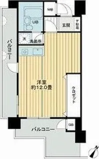 朝日プラザ五橋【9階】の間取り