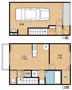 スクーデリア【2階】の間取り