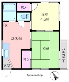 太田ハイム川崎【2階】の間取り