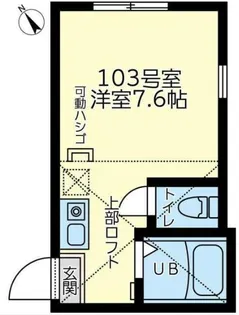 ユナイト弘明寺アレハンドロ【1階】の間取り